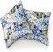 Pillow Covers Colorful Watercolor Blue Hydrangea Hibiscus Iris Leaf and Bird Spring Flowers Pattern 18X18 Inch Set of 2,Standard Square Cushion Throw Cover for Couch Bedroom Living